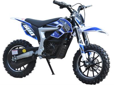 Electric Dirt Bike 36v 500w Lithium Blue